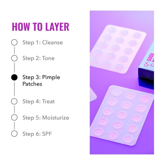 Hydrocolloid Acne Patches - 60 Count, Ultra-Thin Treatment for All Skin Types - Picture 5 of 9